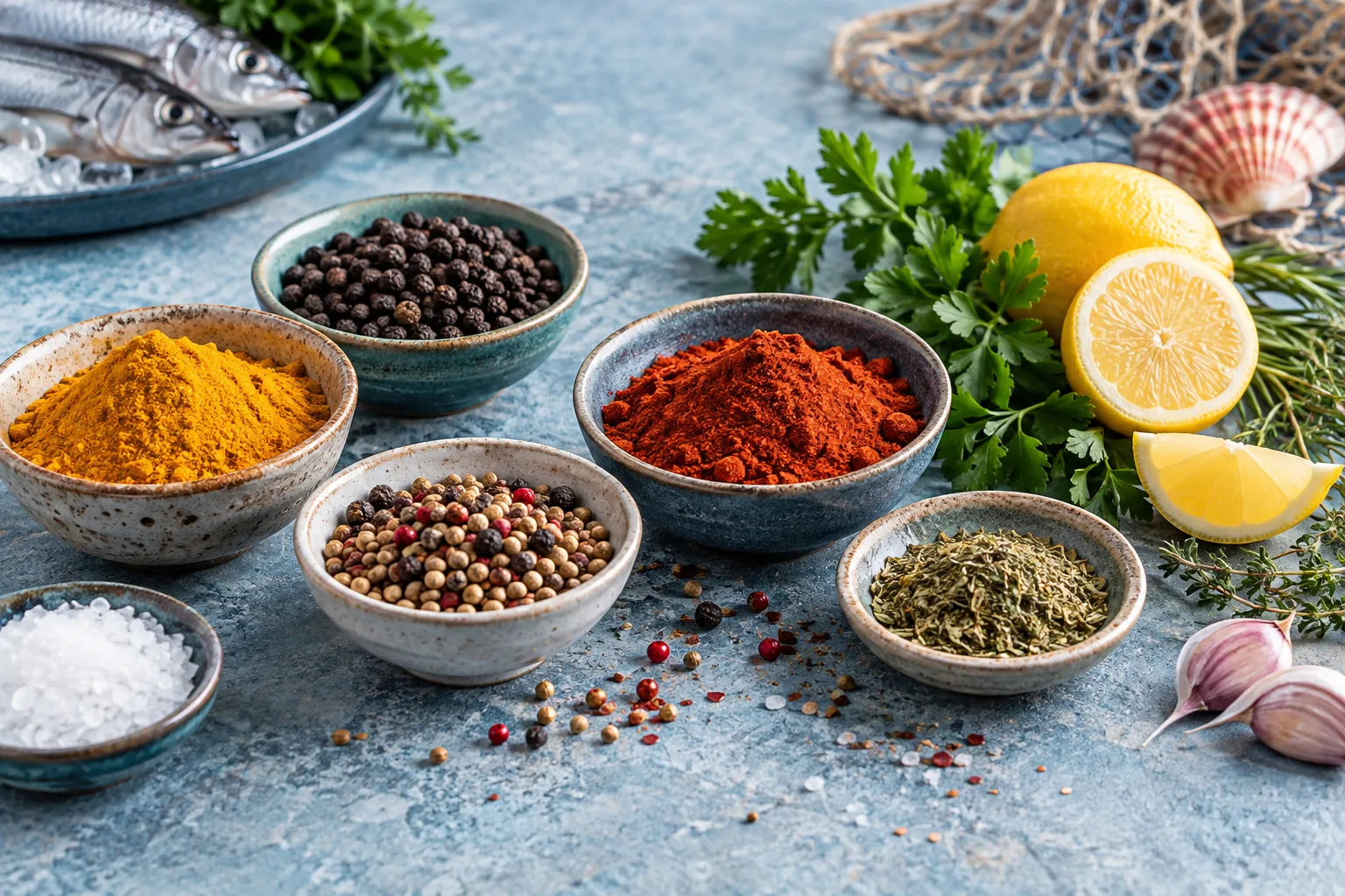 تصویر مقاله انتخاب ادویه برای منوی دریایی